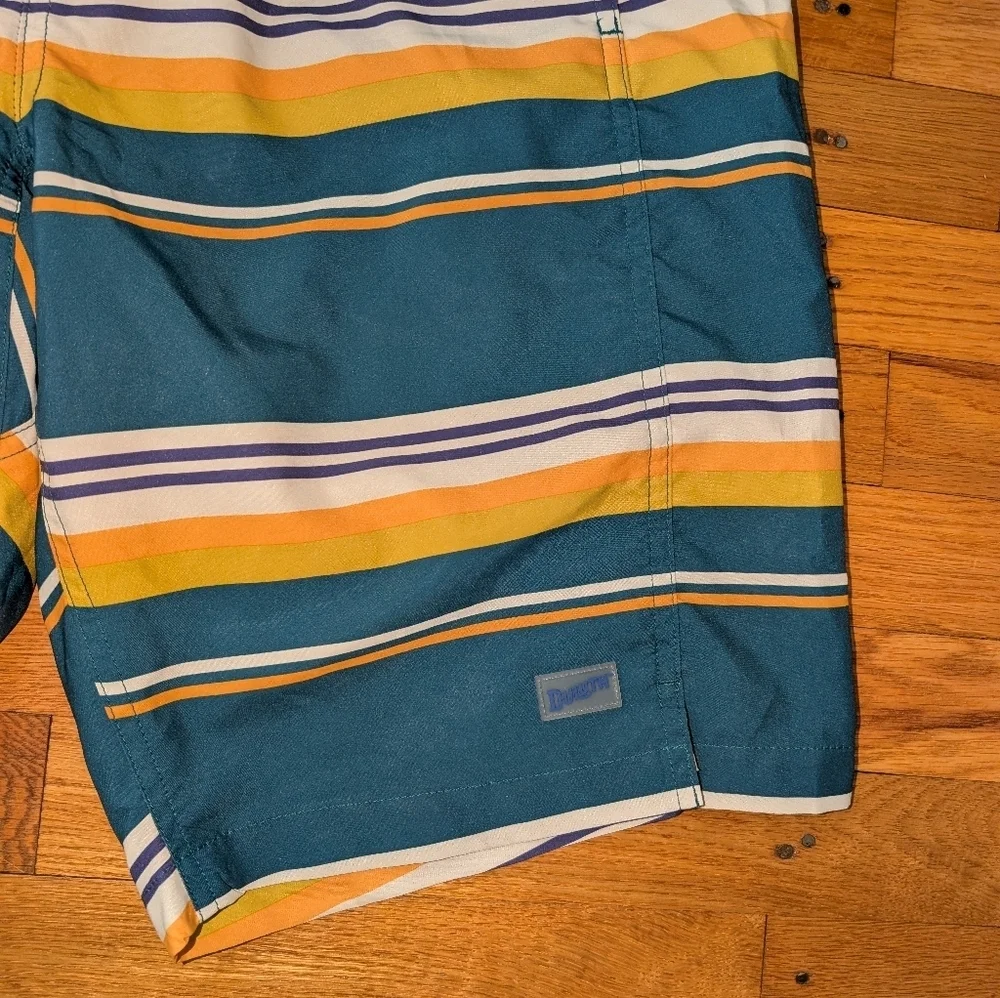 Duluth Men's Striped Swim Trunks